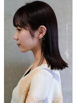 ノノリリ(NONORIRI)&nbsp;前髪バング軽め大人ミディスタイル外ハネ小顔似合わせカット