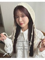 アンニュ(annuy)&nbsp;Instagram/annuy__o0 顔まわりカット/ベージュカラー／韓国巻き