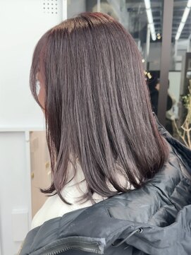 ビューブルー 亀戸錦糸町(VIEW BLUE) ◎美髪カールシアーカラーレッドブラウンロングセミディ