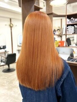 ラック 表参道(LUCK) オレンジカラー/ブリーチ/ケアブリーチ/ダブルカラー/20代