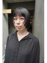 カシ 中目黒(CASI)&nbsp;ミニボブ/スクエアボブ/黒髪/暗髪/ハイトーン