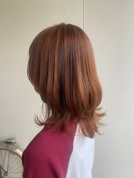 カシェ リタ ヘアー(CACHE'&RITA HAIR) ハッシュカット◯ウルフカット◯レイヤーカット◯オレンジ