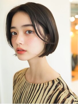 オンク 新宿(onk) 黒髪/グレーベージュ/レイヤーロング/前髪パーマ[新宿駅]