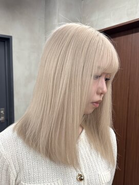 ニコ トウキョウ 渋谷(nico TOKYO) ホワイトベージュダブルカラー/ケアブリーチ/ハイトーン