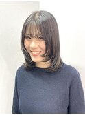 ミディアムレイヤー/レイヤーカット/顔周りカット
