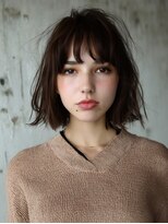 アンドレイ 表参道(andrey)&nbsp;黒髪カタログ/クラゲヘアー/オリーブグレー/表参道