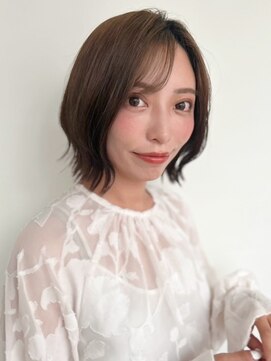 モッズヘア 越谷(mod's hair) くびれボブ×ダークアッシュ/似合わせカット/透明感カラーp越谷