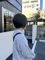 ランプヘアーデザイン(LAMP HAIR DESIGN)&nbsp;【大森 智博】ショートボブ/前髪無し/ハンサムショート