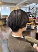 マッシュショートのパーマ