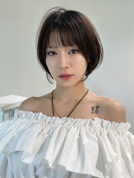 ロンドエニカ 大宮(Lond enika) 大人ガーリー/ダークアッシュ/似合わせカット/レイヤーショート