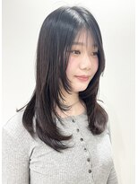 モリオフロムロンドン 松戸店(Morio from London)&nbsp;【松戸 アイダ】大人可愛い黒髪レイヤー/セミロングレイヤー