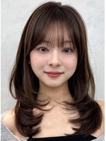 エジョン 三鷹店(Aejon)&nbsp;三鷹レイヤーカット韓国ダブルカラー顔周り前髪カットボブ