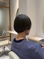 フィーカ(fika)&nbsp;首元スッキリ◎大人コンパクトボブ×オリーブベージュ☆