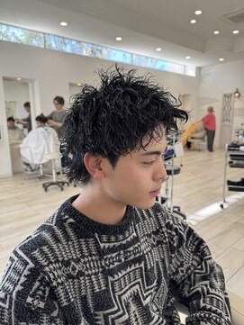 ロンド ラマ 岐阜(Lond bla-ma) スパイキーショート×ツイストピンパーマ【Lond伊藤メンズ】