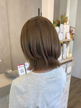 ジュエ ヘアー デザイン(Jue hair design) 春カラー/ヘーゼルベージュ/ボブレイヤー/20代/30代/知立/刈谷