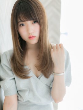 ローマ ギンザ(ROMA Ginza) 『ROMA』小顔バング×艶ストレートナチュラルレイヤーロング