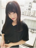 ツヤサラストレートヘア