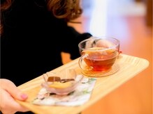 ドリンクのおもてなしで、ゆったりとお過ごしください※現在コロナ対策としてドリンクの提供は中止中