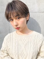 ミィ 表参道(mee.)&nbsp;【mee.】 ことりベージュ黒髪カタログ毛先パーマ