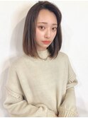 ナチュラルなラフかきあげヘア