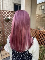 エム インターナショナル 春日部本店(EMU international)&nbsp;ローズピンクのブリーチカラー