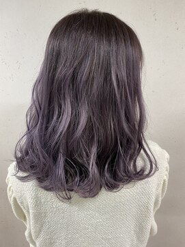 アジールヘア 東上野店(agir hair) 透明感ラベンダーカラー/イルミナカラー/ゆるふわミディ