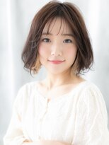 ドクターズ サロン ラブ(Dr's Salon LAB)&nbsp;透け感オンブレカラーくせ毛風ゆるふわボブh古河10代20代30代