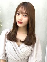 ミラリー トウキョウ(Mirareee Tokyo)&nbsp;20代30代40代◎前髪パーマグレーベージュレイヤーロング黒髪