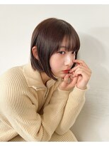 トレス(TRESS) 内巻きボブ　大人ショート　ニュアンスカラー　韓国風