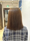 10代おすすめブリーチなしWカラーベージュ系美髪卵型池袋
