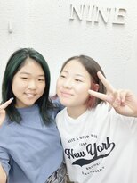 ビーンヘアスタジオ 蒲田(Bean hair studio)&nbsp;オシャレキッズカラフカラー☆☆☆