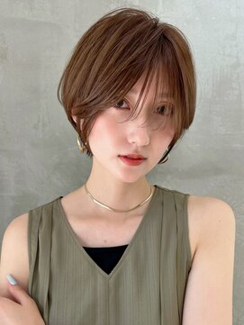 ロンドエニカ 大宮(Lond enika) 切りっぱなしボブエアリーロング美髪ピンクブラウン[大宮]