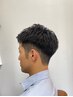 メンズカット＋グレイカラー+眉毛カット+炭酸パック￥8000