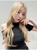 ホワイトブロンド韓国ヘア