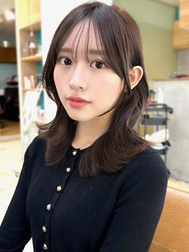 ミラリー トウキョウ(Mirareee Tokyo) 20代30代40代◎前髪パーマ韓国風巻きくすみベージュお団子ヘア