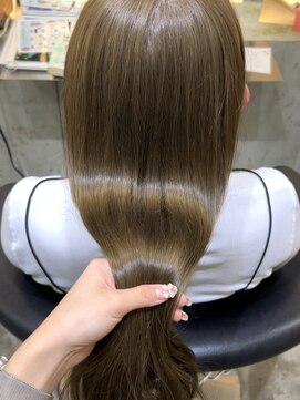 ロンド 表参道店(Lond) オリーブカラー 透明感カラー