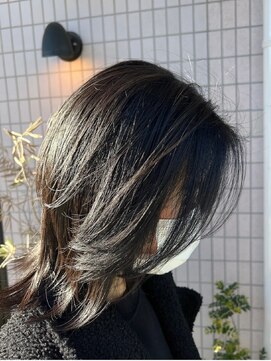 グロー 浦安店(glow) 暗めオリーブ×外ハネ×レイヤー