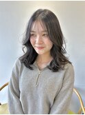 大人可愛いカラーショコラブラウン似合わせレイヤミディアム