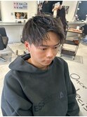 波巻きツイストスパイラルパーマ/フェザーパーマ/眉毛/メンズ