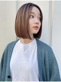 ショートボブ/ミルクティーベージュ/ハンサムショート[銀座]