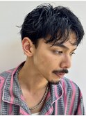 フェザーパーマメンズパーマサイドバックメンズショートカット