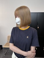 エンブリーチ バイ タグ 樟葉(enn. bleach by t.a.g)&nbsp;ヘーゼルベージュ/ボブ/ダブルカラー