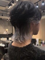 メンズサロン ガウディ 博多店(men's salon Gaudi)&nbsp;インナーカラー×メンズウルフカット×カルマパーマ仕上げ