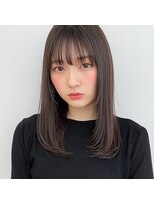 モンド ヘアクリエーション 和田店(monde hair creation)&nbsp;【monde】内巻きストレート×シースルーバング×髪質改善
