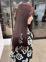 ノートエートル 西金沢(Nought etre)&nbsp;10代20代ハイトーン艶髪ボルドーカラー