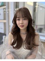 ディジョン 自由ヶ丘(Dijon)&nbsp;韓国顔まわりレイヤーカットグレージュオリーブベージュブラウン