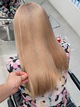 nehus式ブリーチ毛髪質改善/ハイトーン/ミルクティー/ベージュ