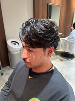 クラン バイ ナチュラル(clan by Natural)&nbsp;波巻きスパイラルパーマ/ツーブロック/ワイルドショート/好印象