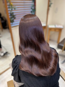 美容室 パルス 静岡鷹匠店(PALS) 髪質改善 チョコレートブラウン 透明感カラー 韓国風