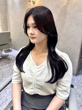 ジーナ 天神(Zina) 韓国ヘア/レイヤーカット/顔周りカット/ラベンダーカラー